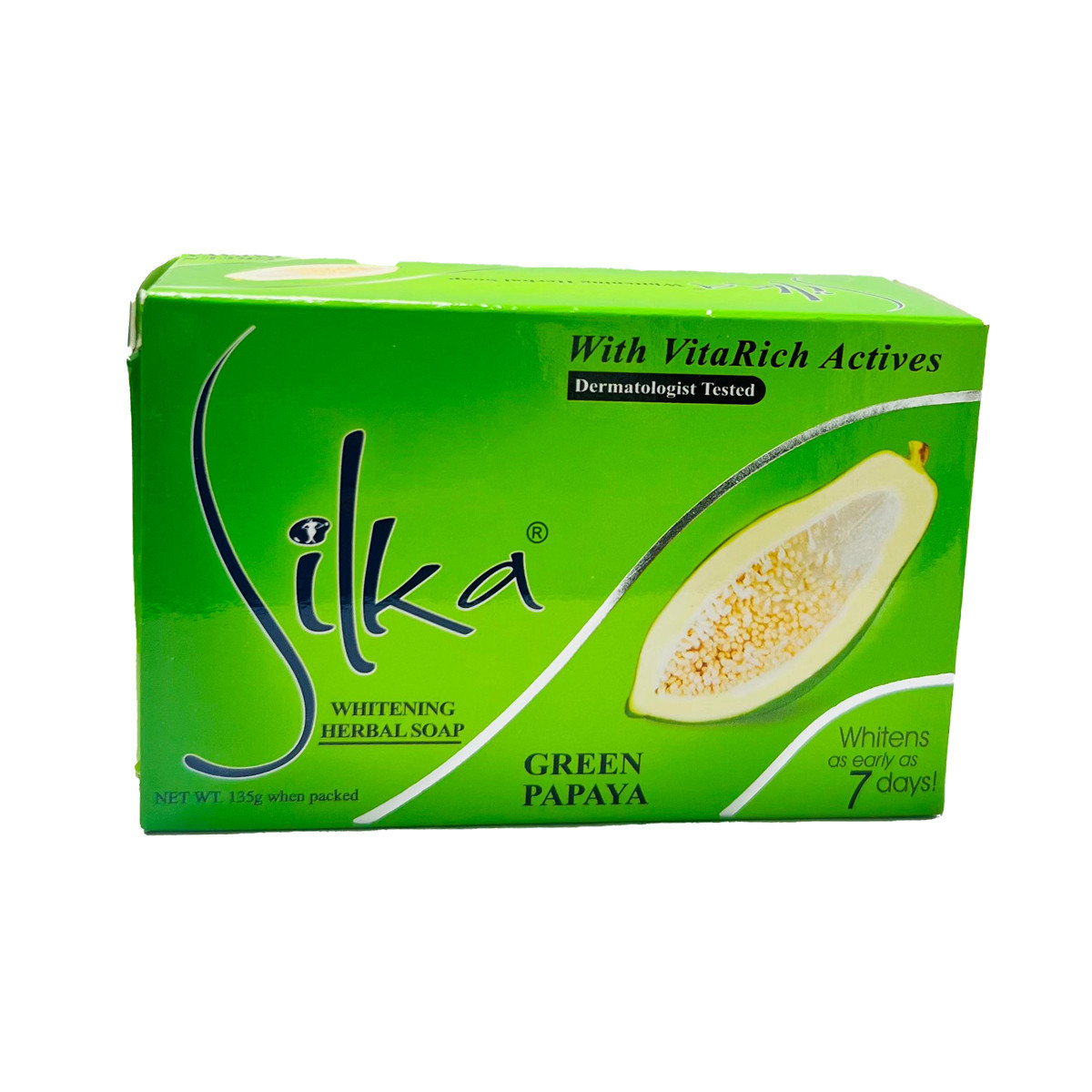 SILKA SOAP GREEN PAPAYA-135GM