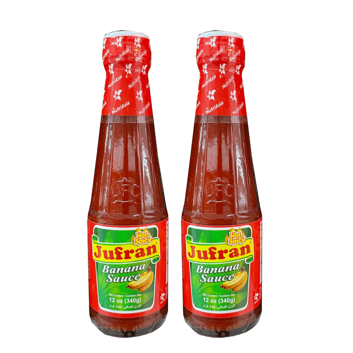 JUFRAN BANANA SAUCE HOT&SPICY-2x340GM