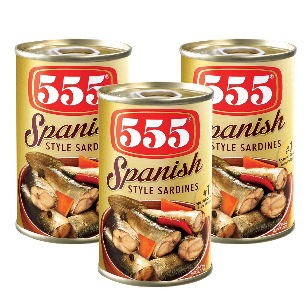555 SPANISH SARDINES IN OIL-3x155GM