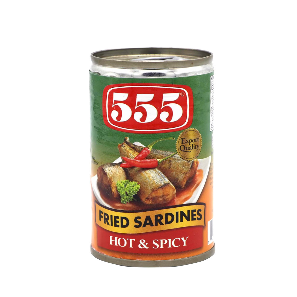 555 FRIED SARDINES HOT&SPICY-155GM