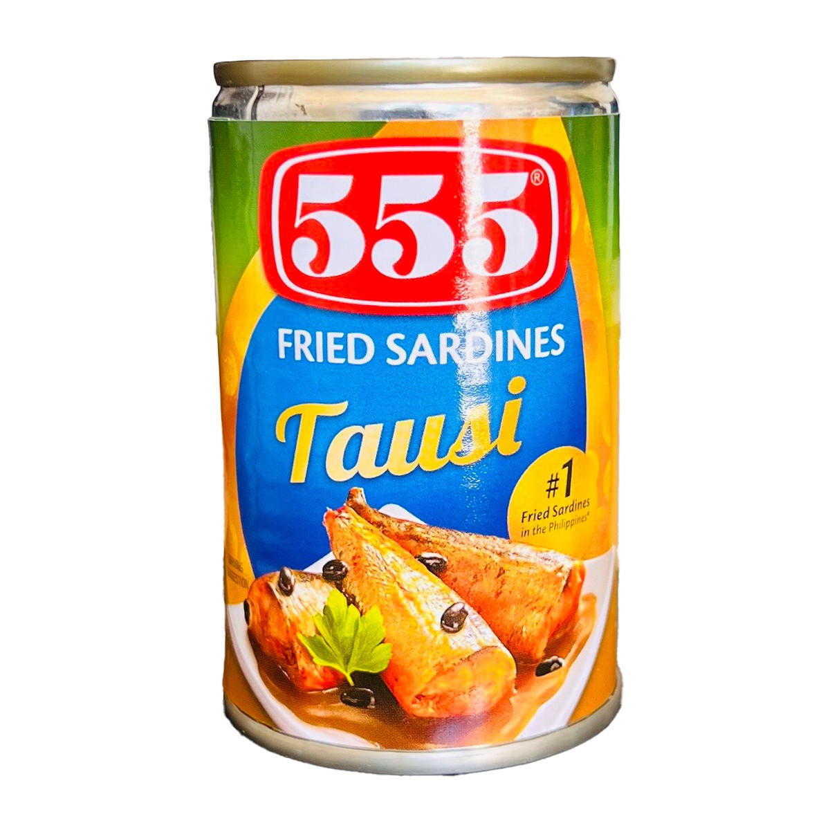 555 FRIED SARDINESS WITH TAUSI-155GM