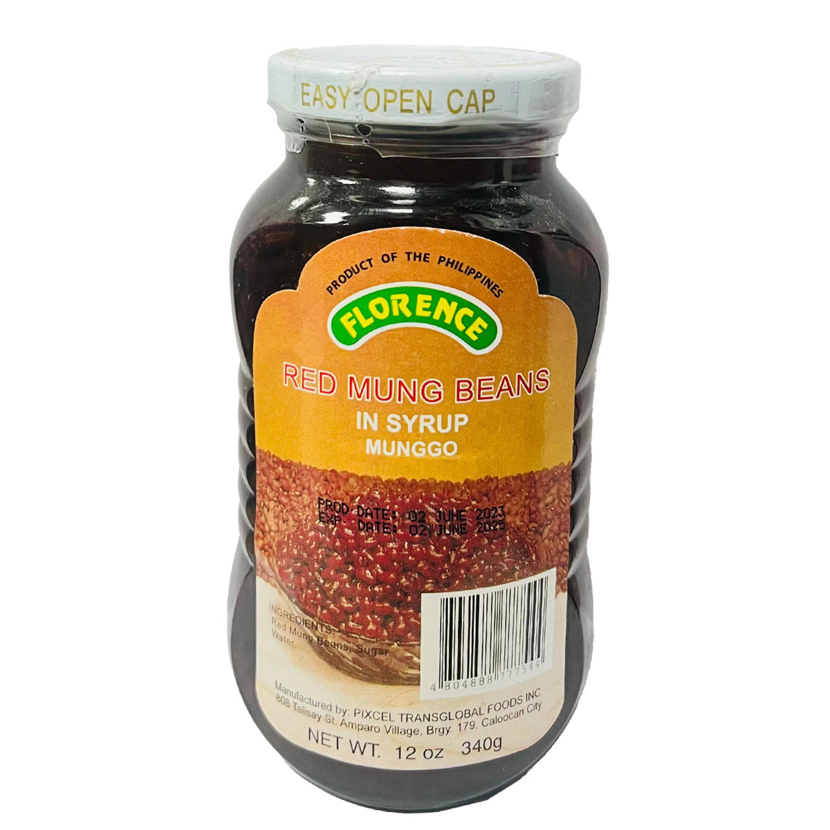 FLORENCE RED MUNG BEANS-340GM