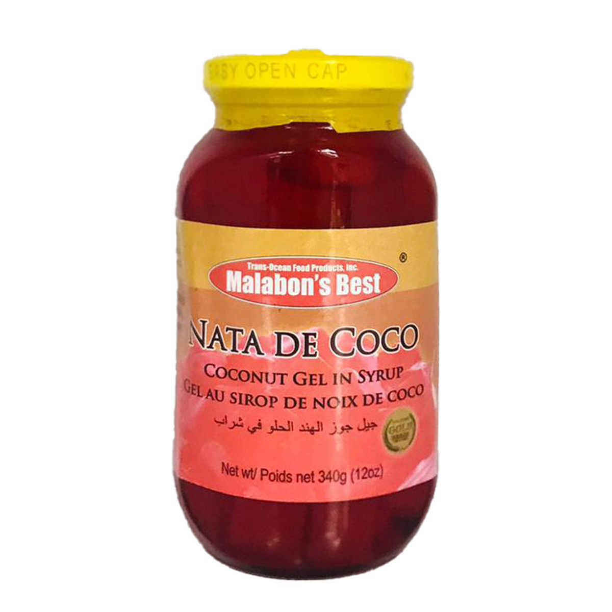 MALABONS BEST COCONUT GEL IN SYRUP RED-340GM