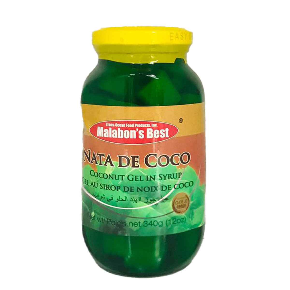 MALABONS BEST COCONUT GEL IN SYRUP GREEN-340GM