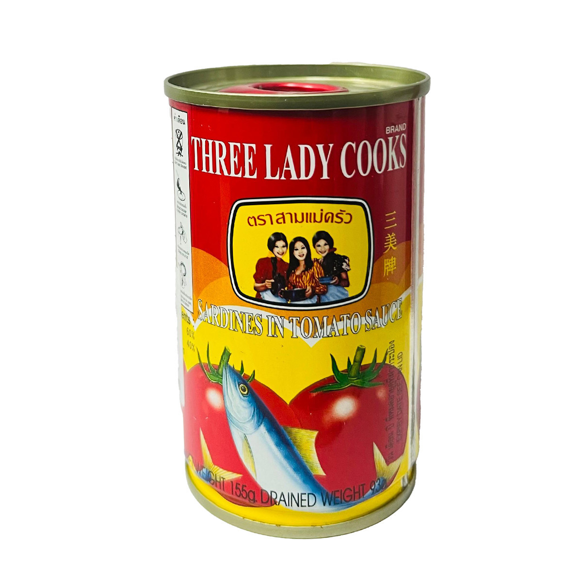 THREE LADY COOKS SARDINESS IN TOMATO SAUCE-155GM