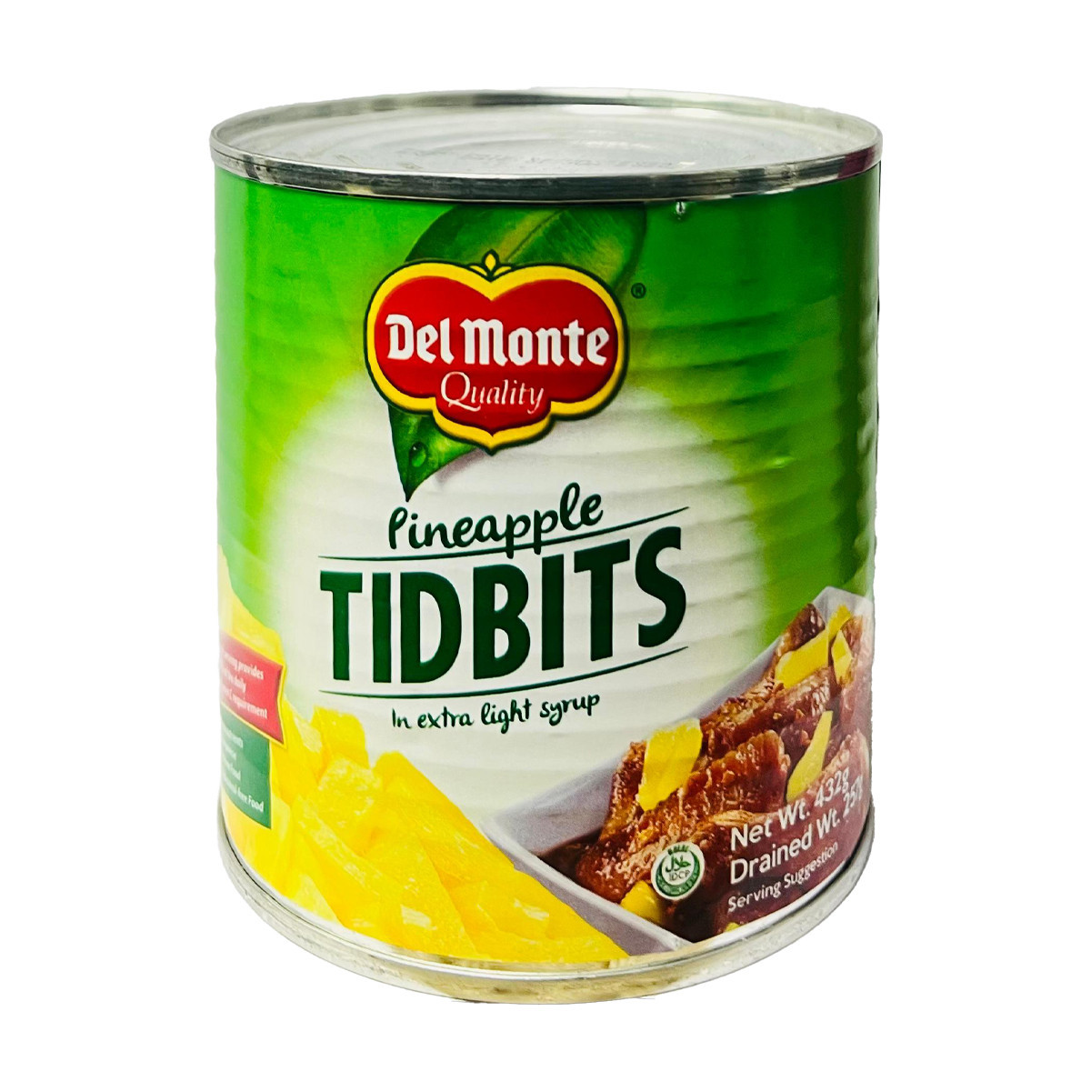 DELMONTE PINEAPPLE TIDBITS-432GM