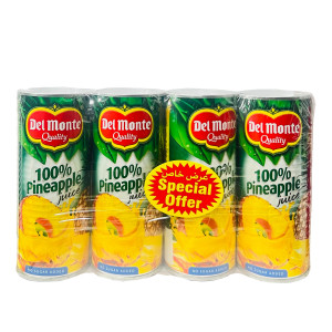 DELMONTE PINEAPPLE JUICE UN SWEETENED-4X240ML