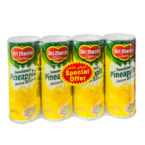 DELMONTE PINEAPPLE JUICE SWEETENED-4X240ML
