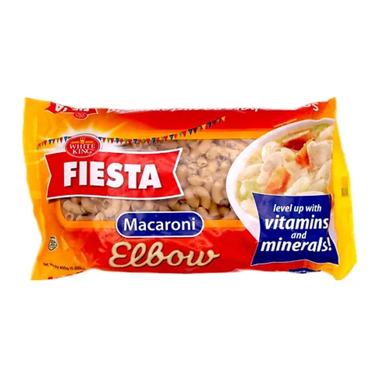 WHITE KING FIESTA MACARONI ELBOW-400GM