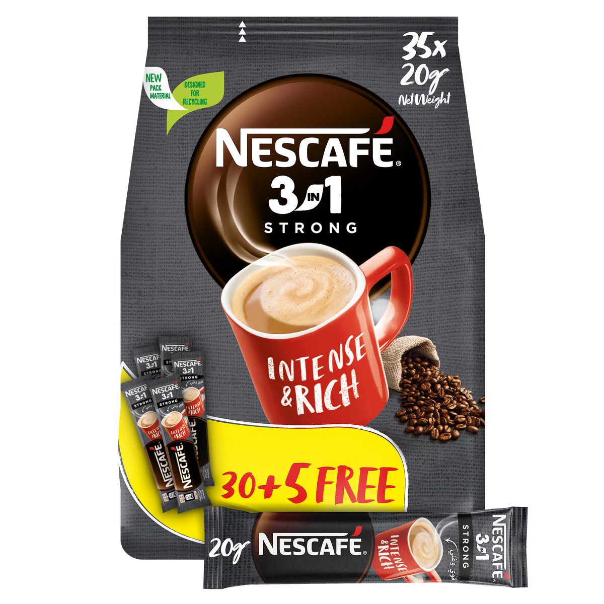 NESCAFE 3IN1 STRONG INTENSE&RICH-20GMX(30+5FREE)