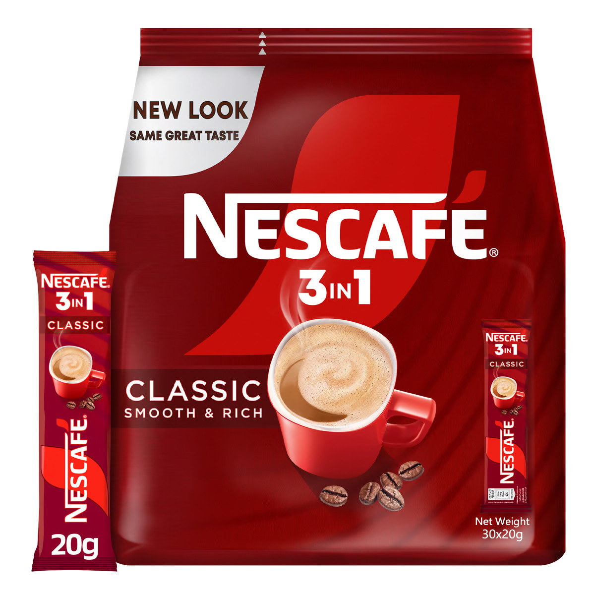 NESCAFE 3IN1 CLASSIC SMOOTH&RICH-30X20GM