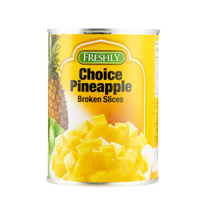 FRESHLY PINEAPPLE BROKEN SLICES-565GM