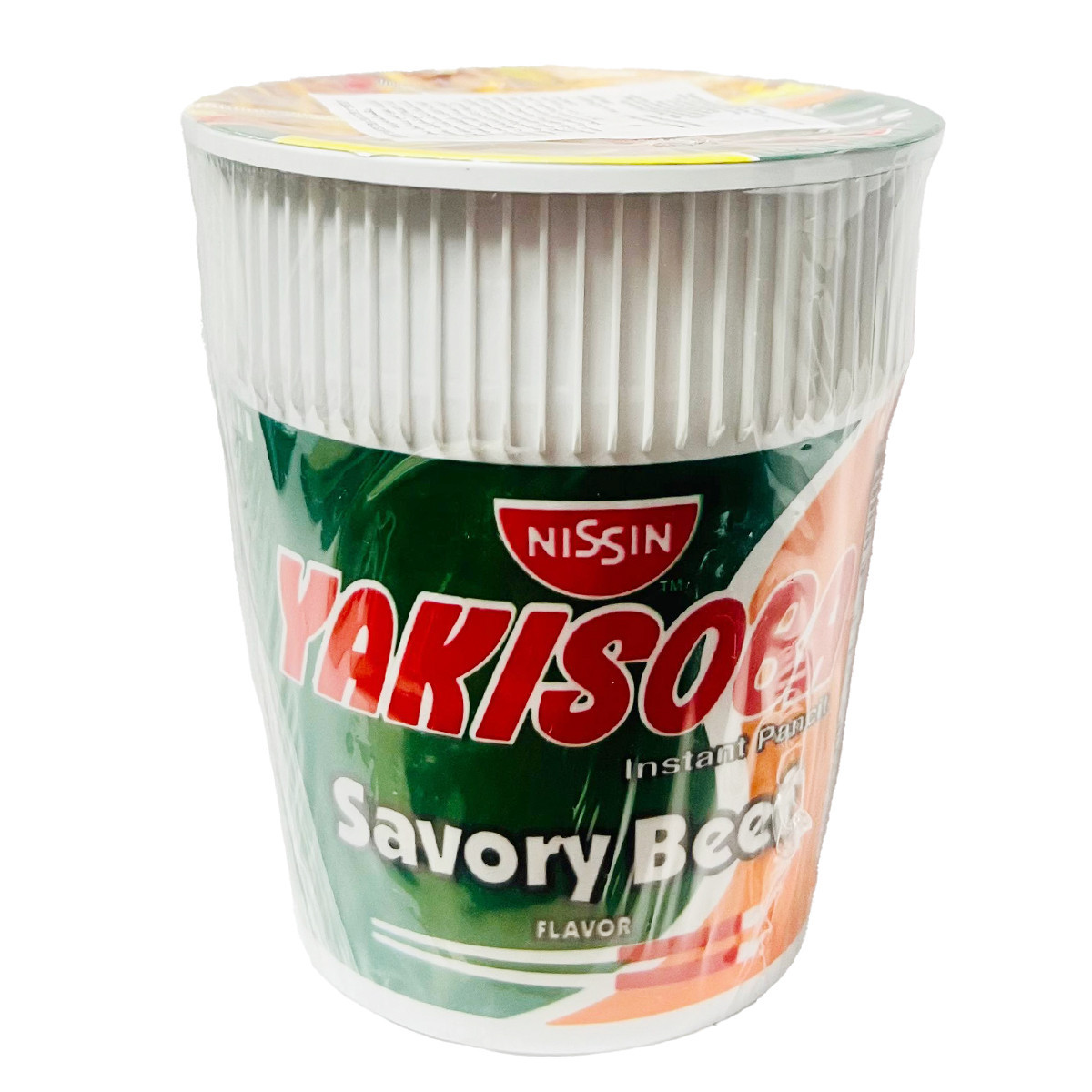 NISSIN YAKISOBA SAVORY BEEF CUP-77GM