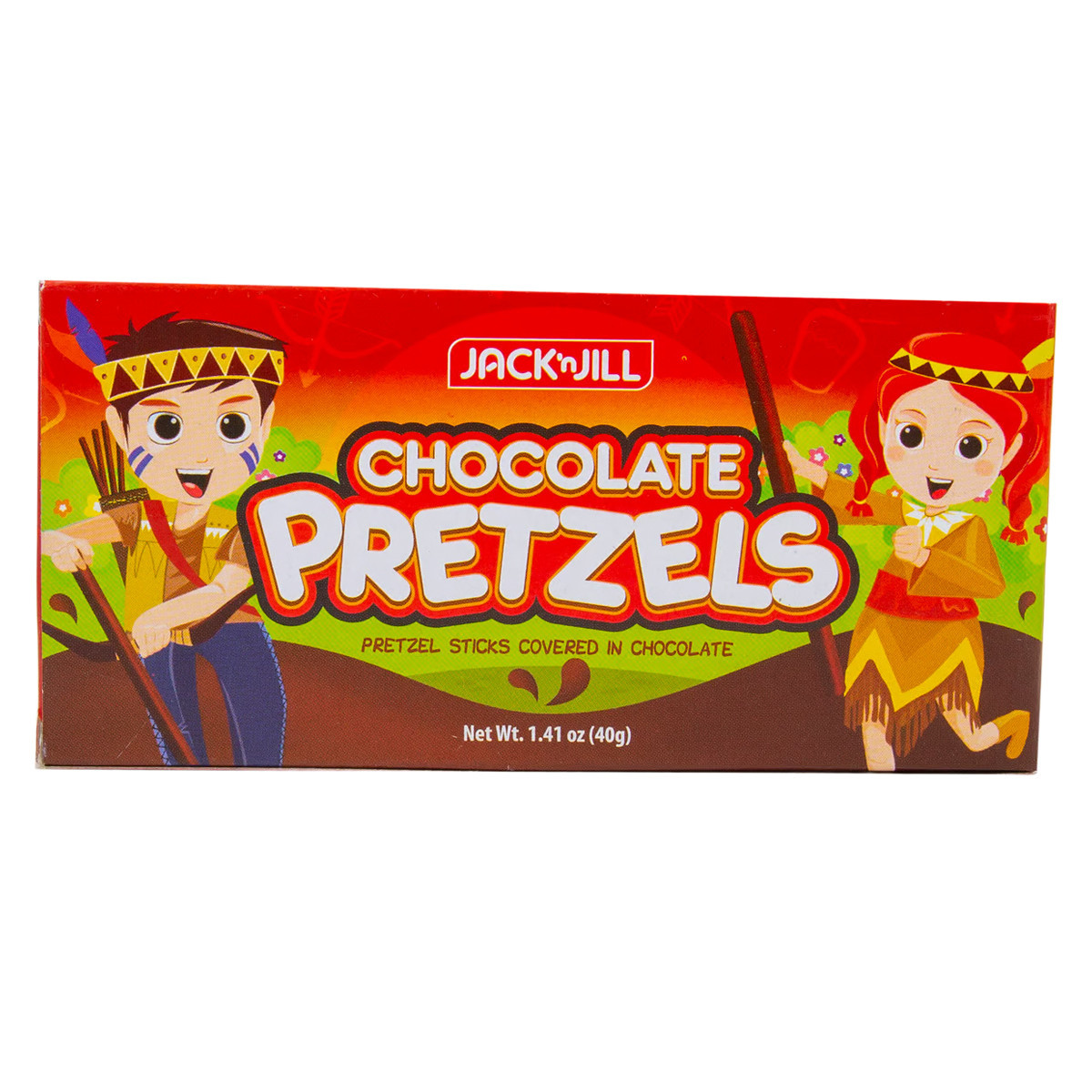 JACK&JILL CHOCO PRETZELS-40GM