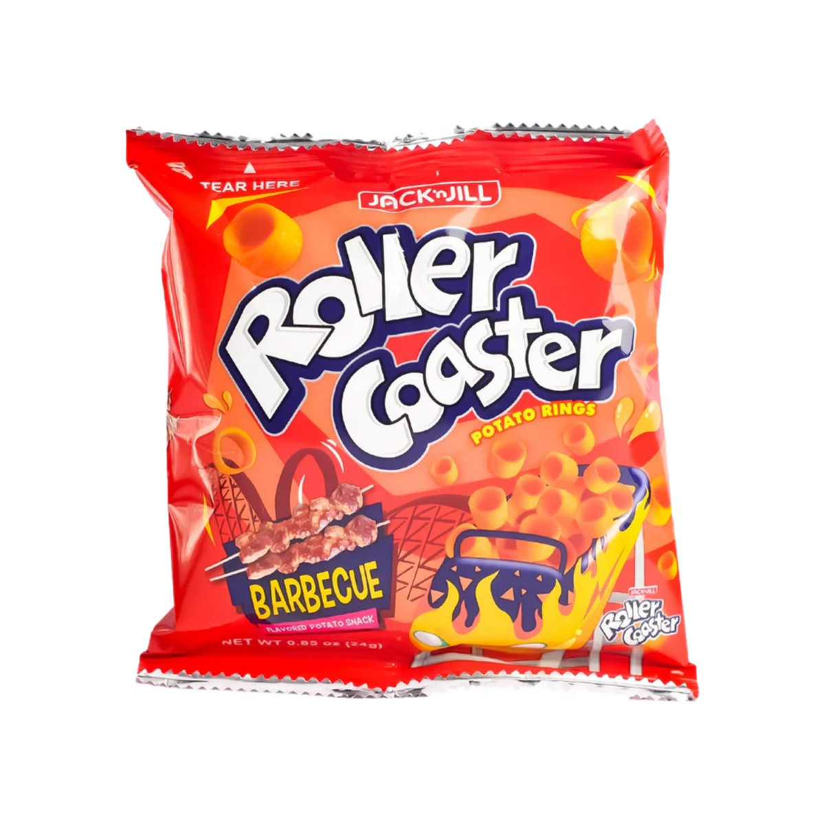 ROLLER COASTER BARBECUE POTATO RINGS-24GM