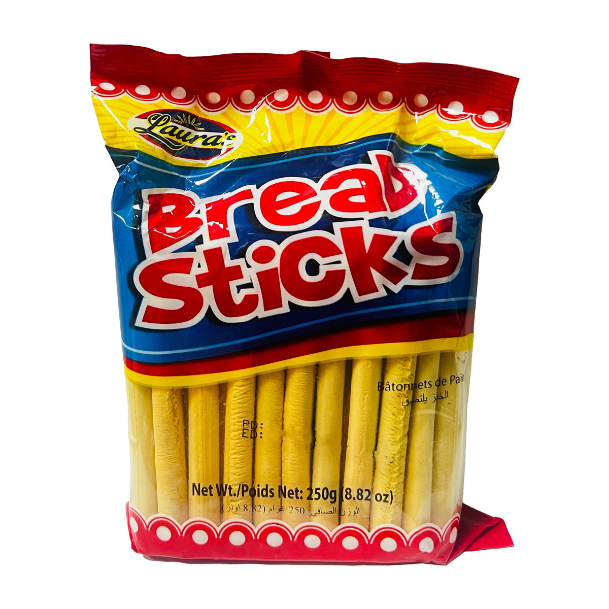LAURAS BREAD STICKS-250GM